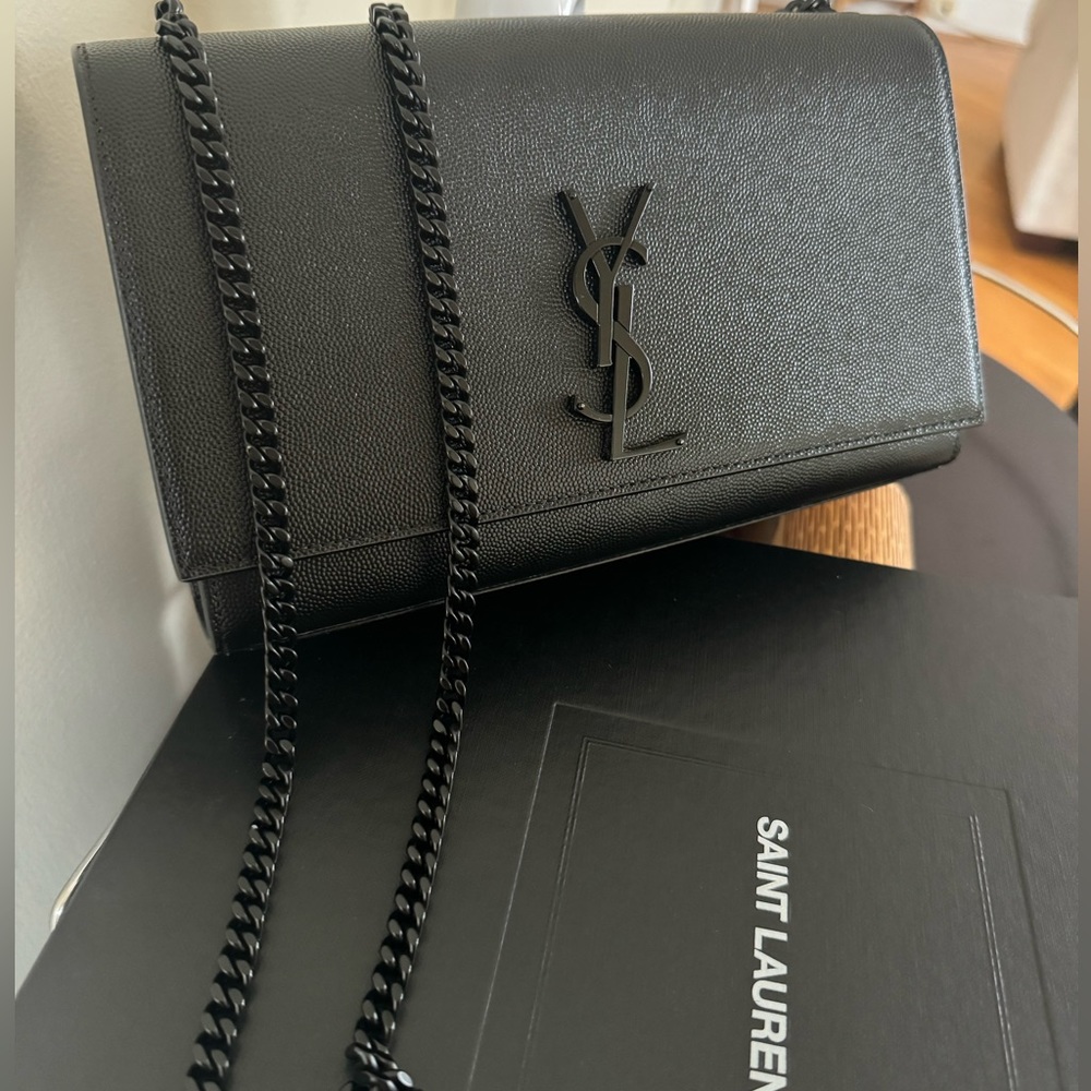 New Yves Saint Laurent black shoulder bag / 100% Original - Picture 3 of 5